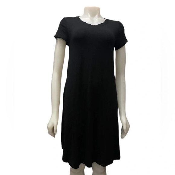 Gilmour Short Sneaker Dress Modal Black Size Small Made In Vancouver - Picture 2 of 11